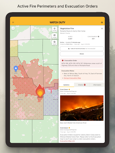 Watch Duty: Wildfire & Floods
