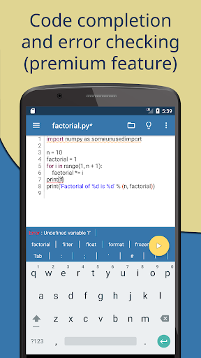 Pydroid 3 - IDE for Python 3