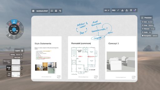 Concepts: Sketch, Note, Draw