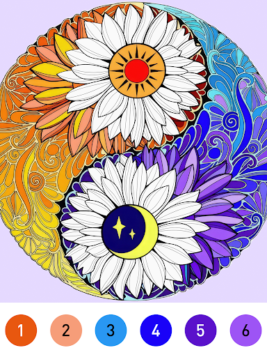 Mandala Color by Number Book