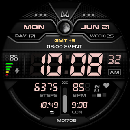 MD170B Digital watch face