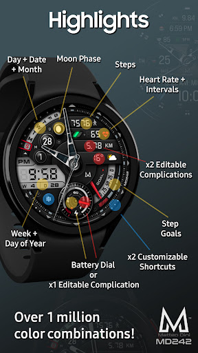 MD242 Hybrid watch face