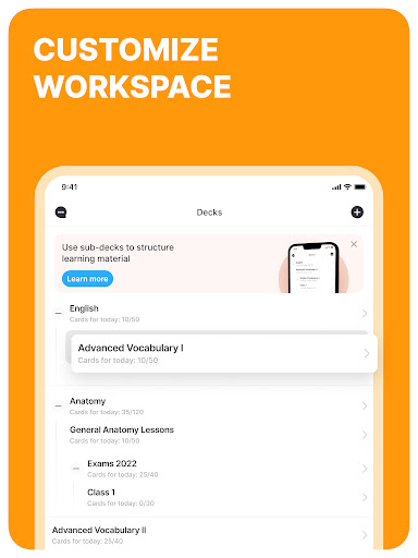 Noji – Flashcards study app