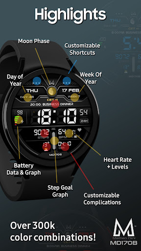 MD170B Digital watch face