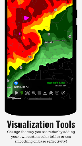 RadarOmega: Doppler Radar App