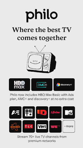 Philo: Shows, Movies, Live TV.