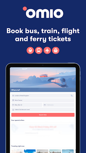 Omio: Book Train, Bus, Flights