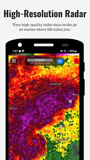 RadarOmega: Doppler Radar App
