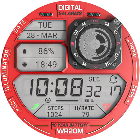 ILLUMINATOR Digital Watch face