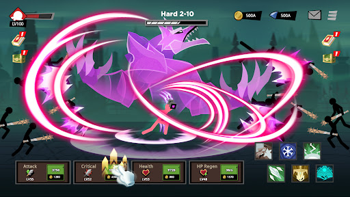 Stickman vs Monster: Idle RPG
