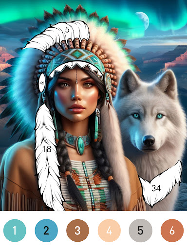 Fantasy Color By Number Game