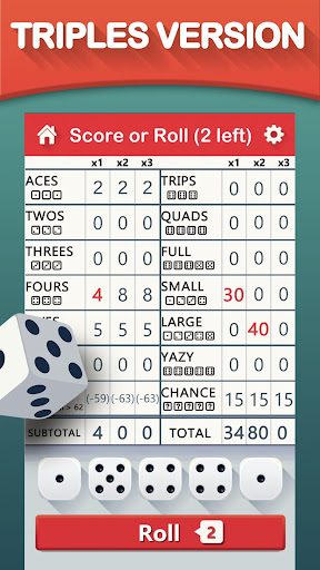 Yazy the yatzy dice game