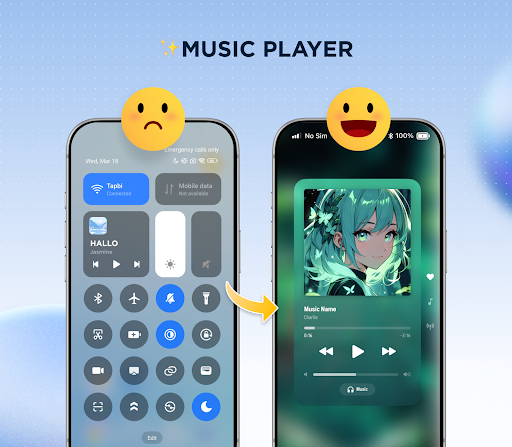Quick Control Widgets, Themes