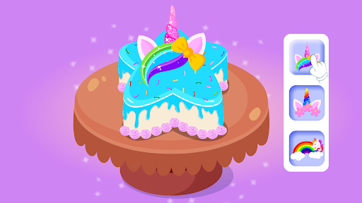 Unicorn Cake Cooking Games 2-6