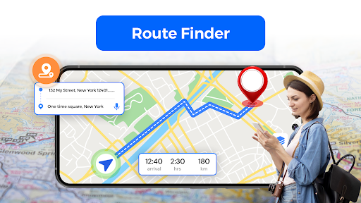 GPS Map Driving Directions