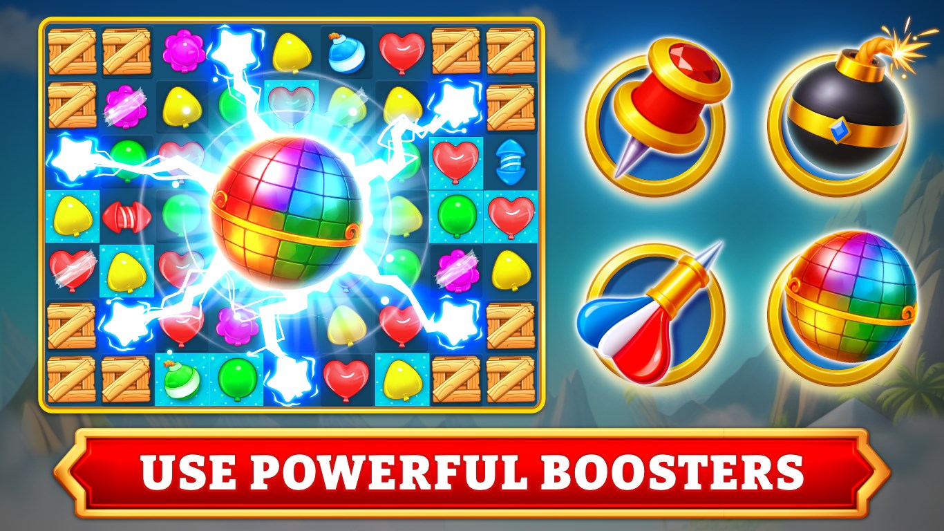 Balloon Paradise - Match 3 Puzzle Game