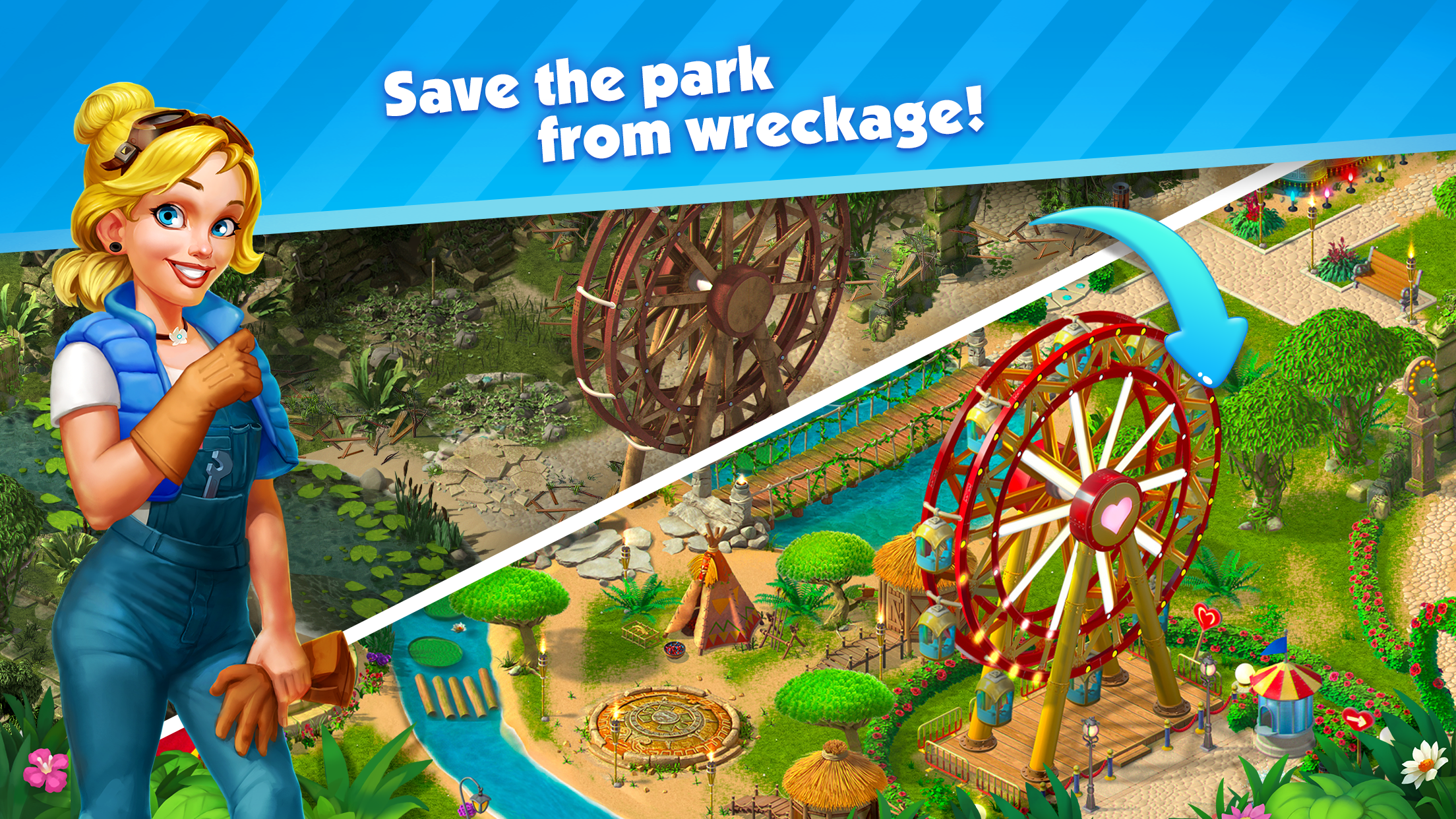 Park Town: Match 3 Game with a story