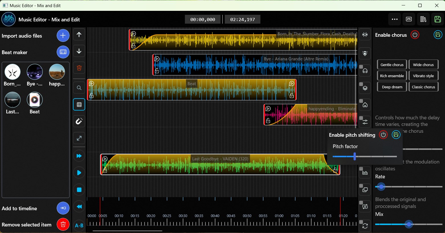 Music Editor - Mix and Edit