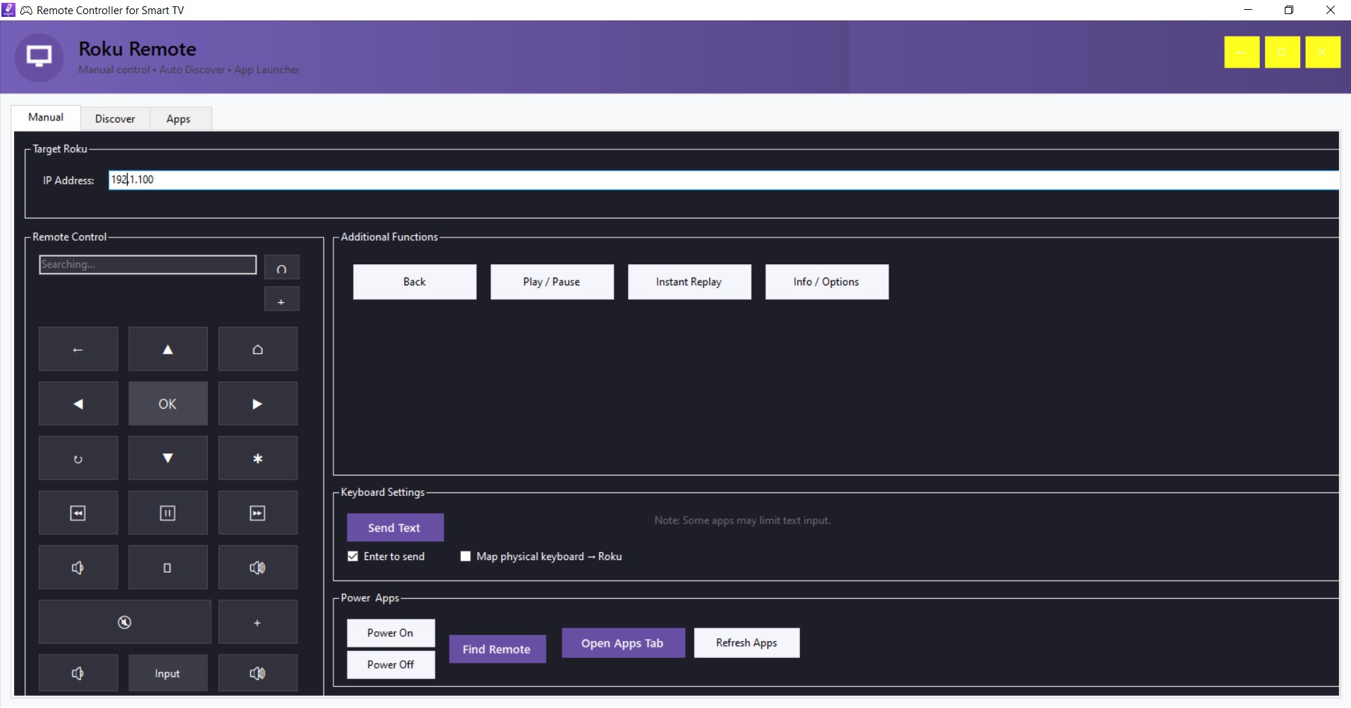 Remote Controller for Smart TV