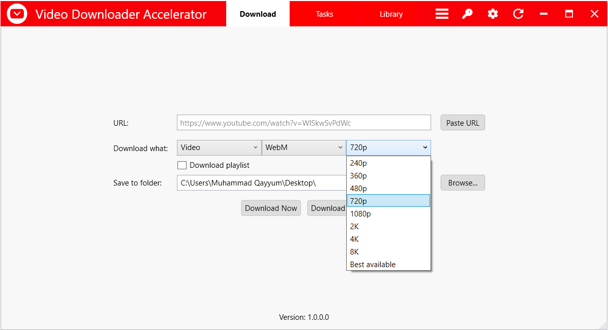 Video Downloader Accelerator