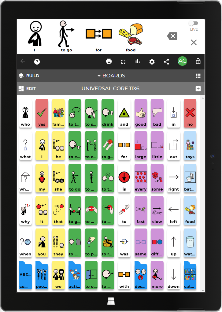 Cboard AAC app