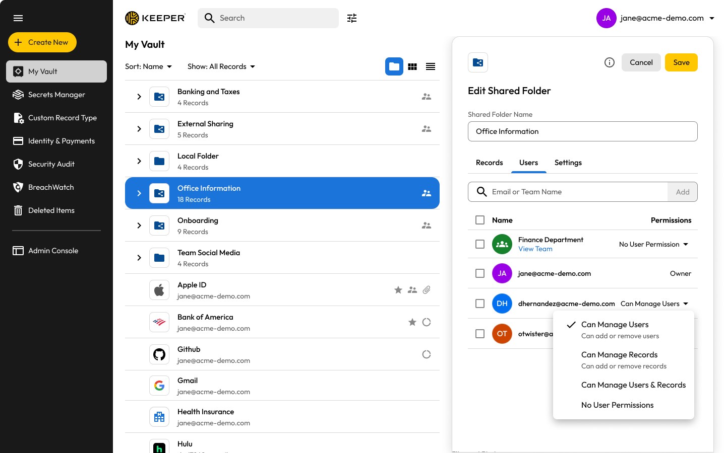 Keeper® Password Manager