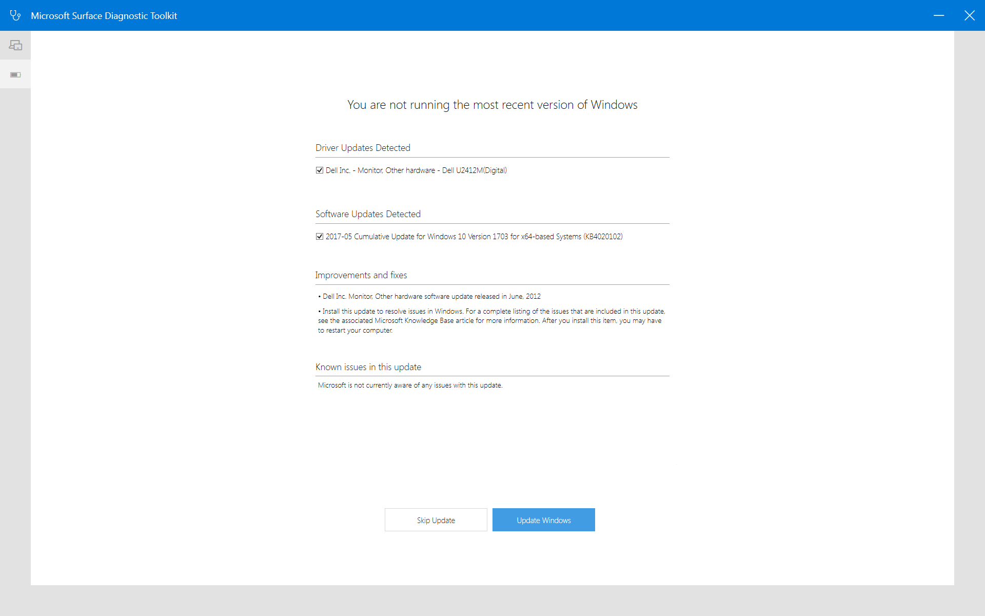 Surface Diagnostic Toolkit