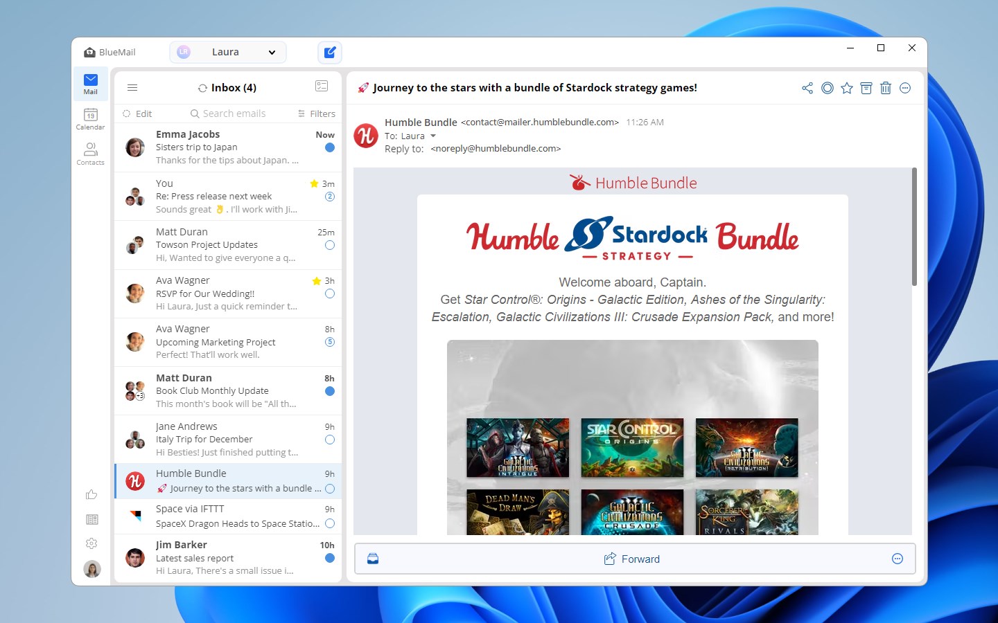 Blue Mail - Email & Calendar