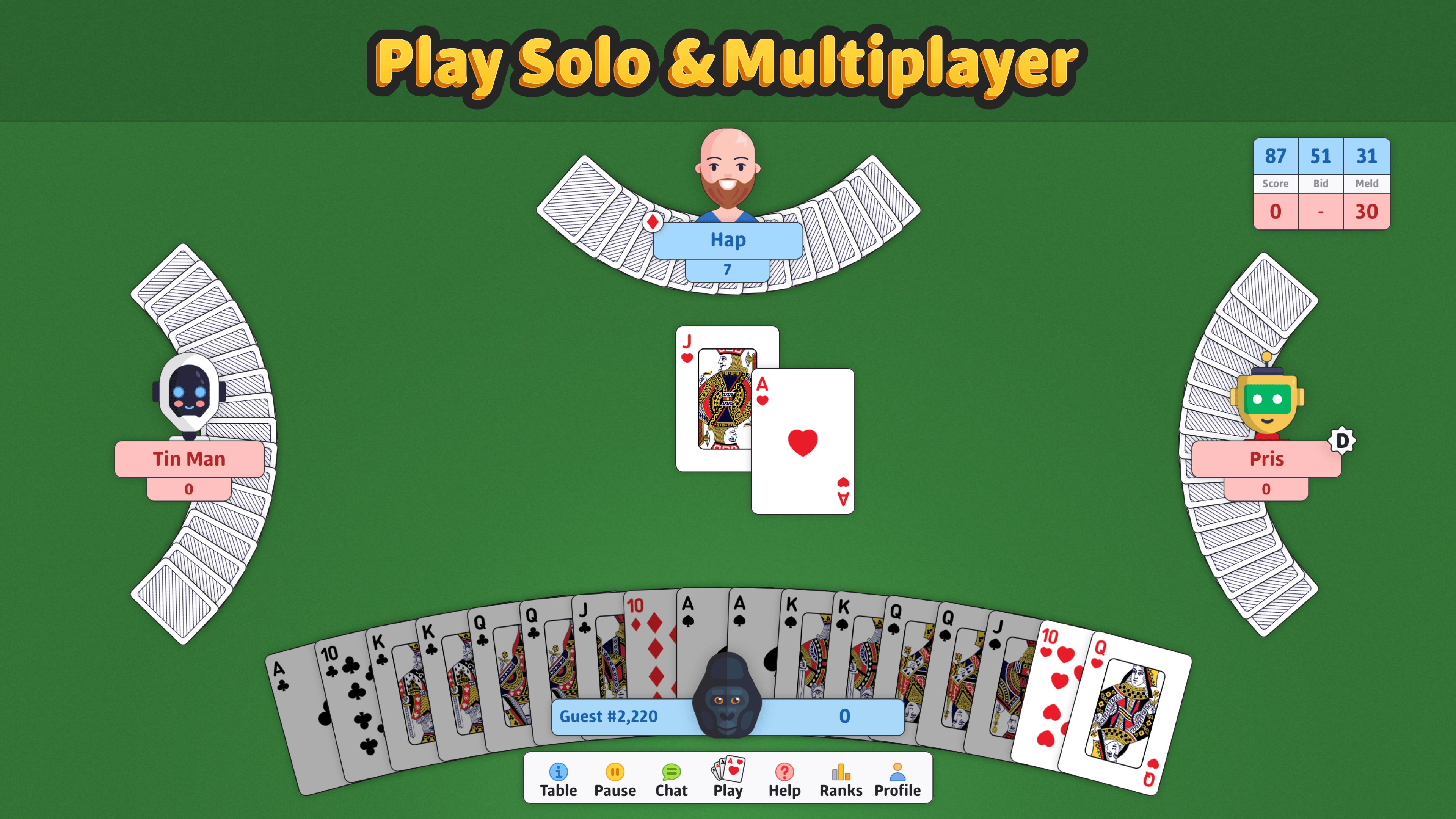 Double Deck Pinochle ‣