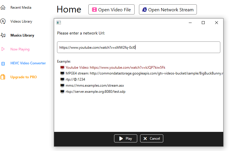 HEVC Player for Windows