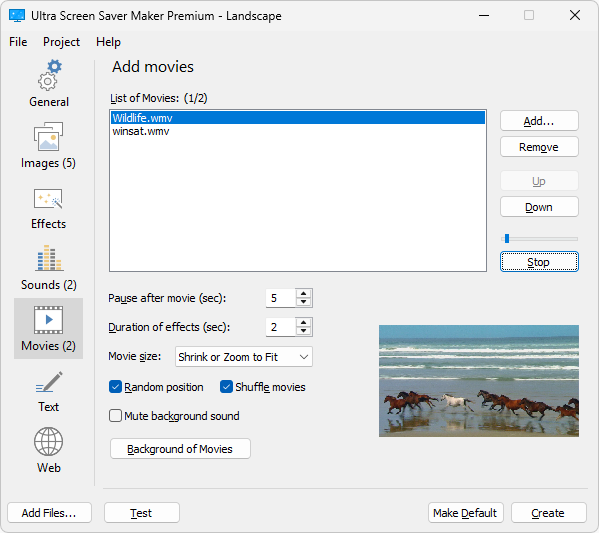 Ultra Screen Saver Maker