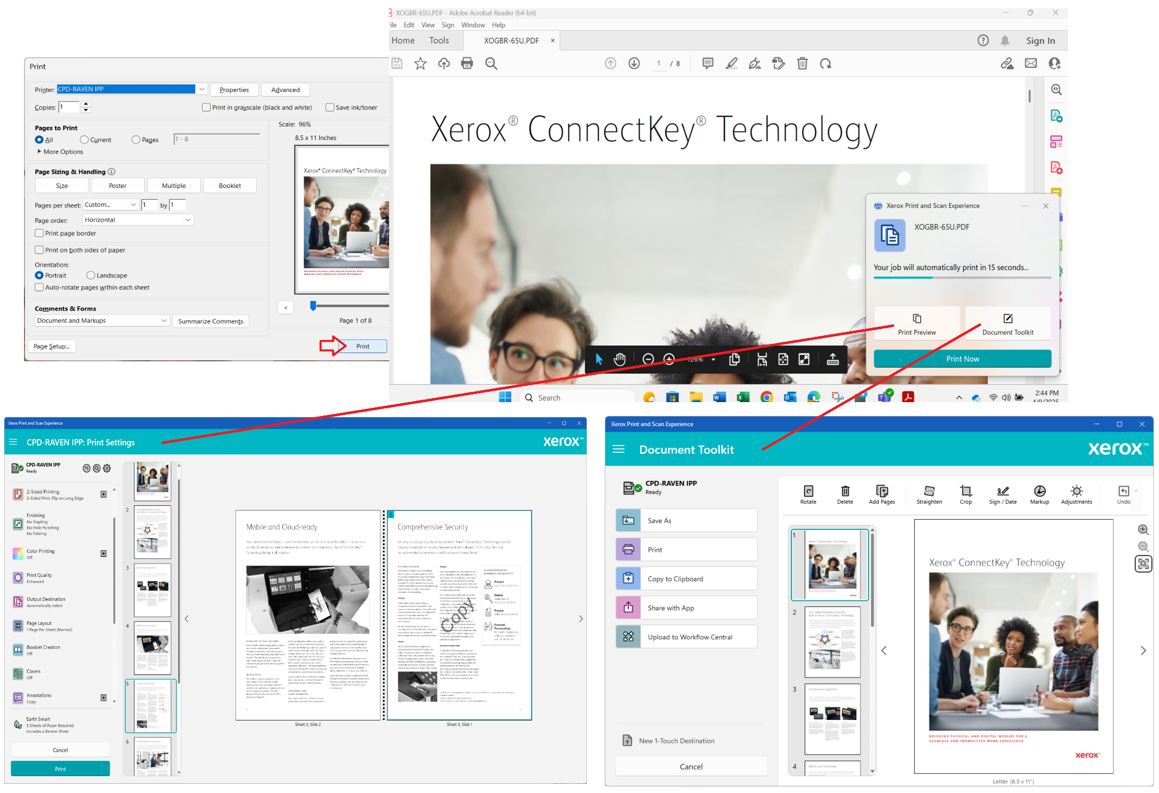 Xerox Print and Scan Experience