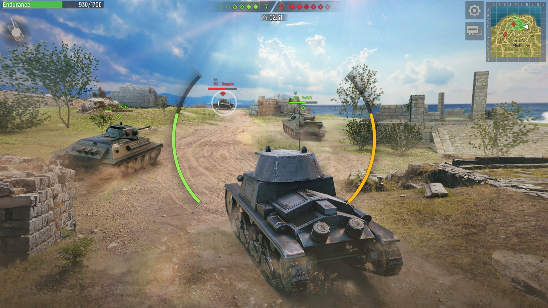 Battle Tanks — Online WW2 PvP Tank Shooter Game