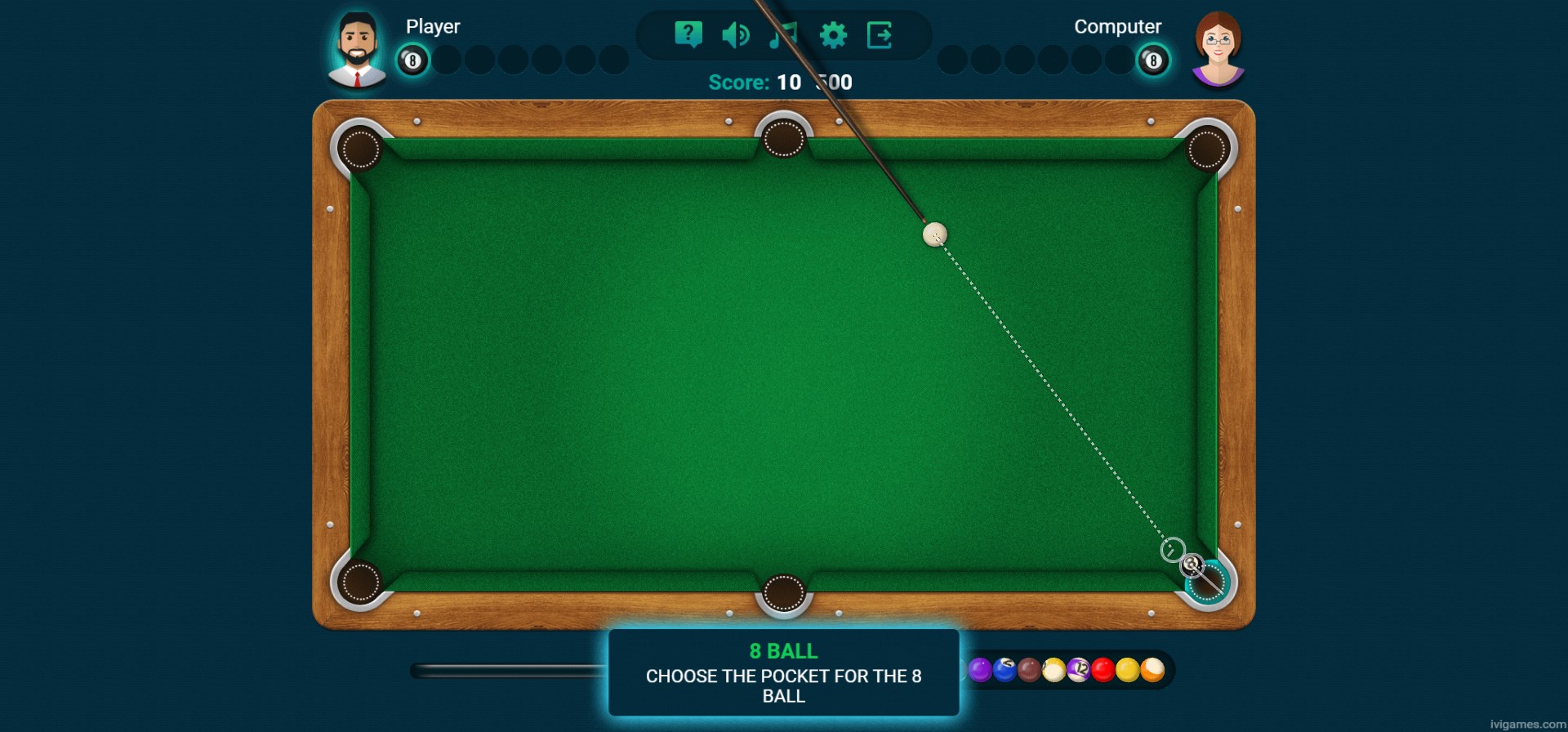 8 Ball Billiards - Super Challenge