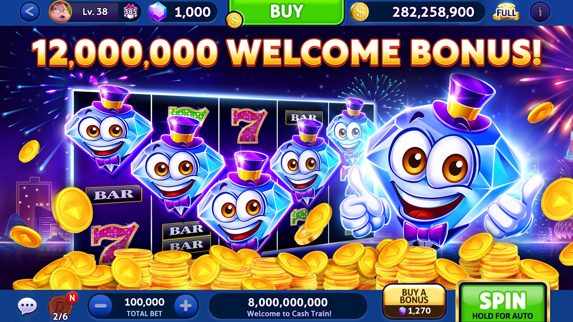 Cash Billionaire Casino - Slot Machine Games