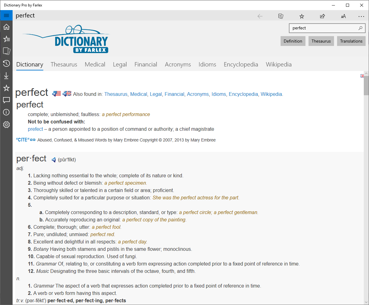 Dictionary Pro by Farlex