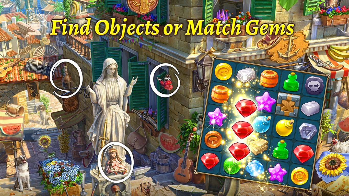 The Hidden Treasures®: Find Hidden Objects & Match-3