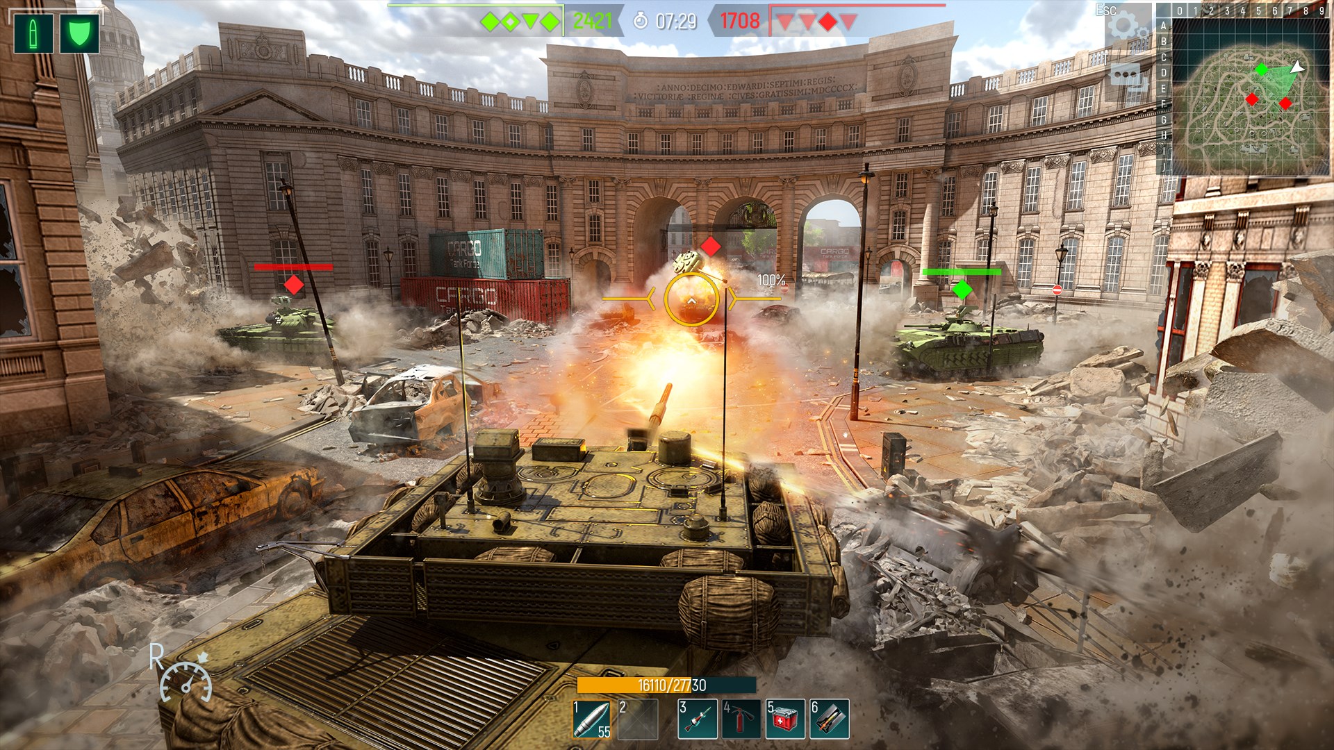 Tank Force: War game online, battle on modern tanks