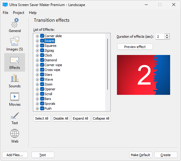 Ultra Screen Saver Maker