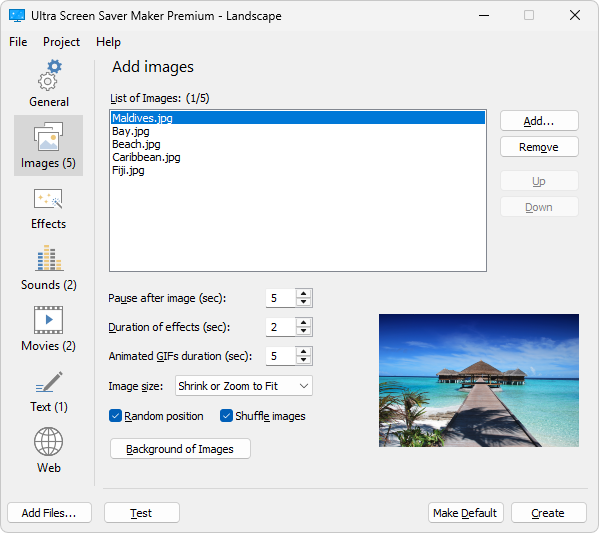 Ultra Screen Saver Maker