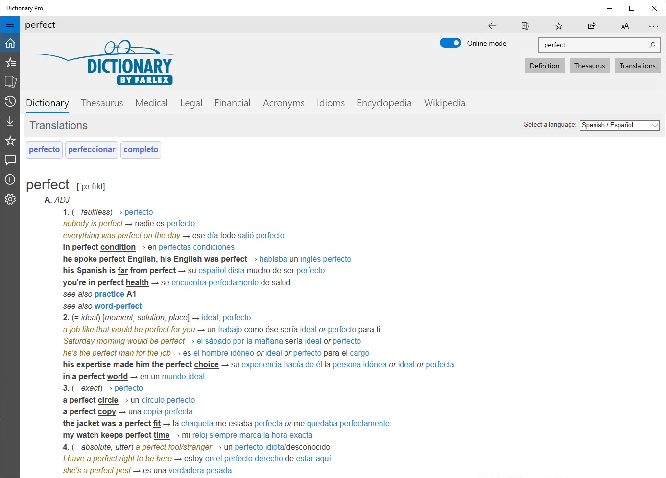 Dictionary Pro by Farlex