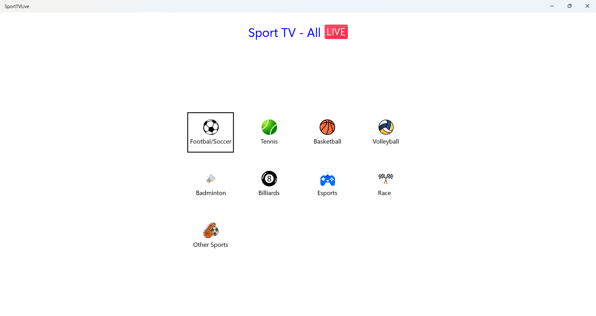 Sports TV - All Sports Live