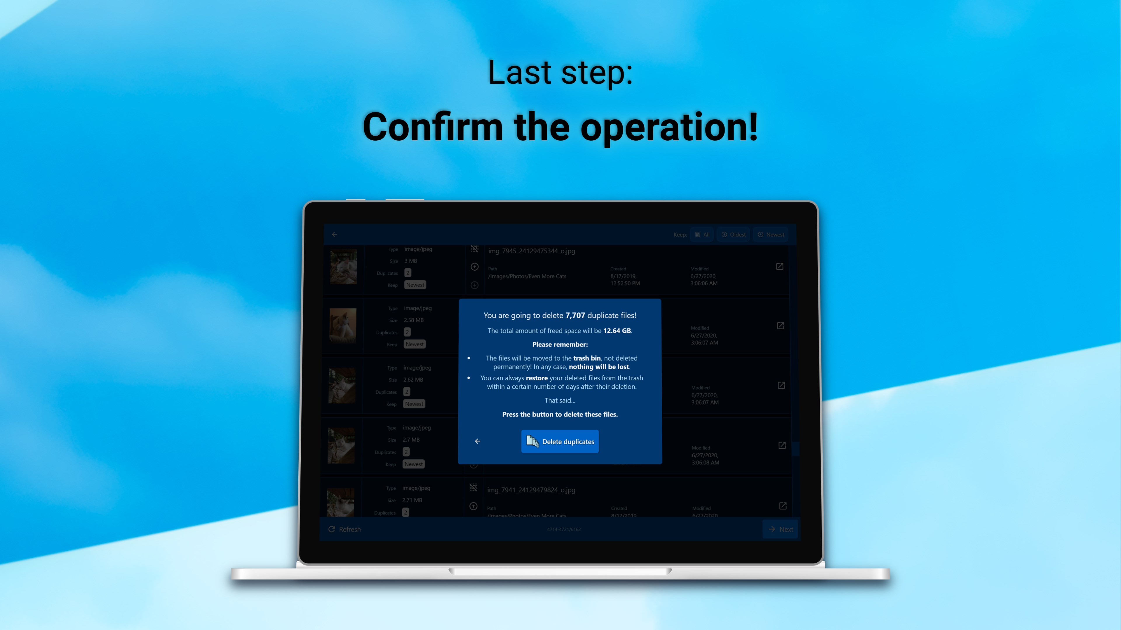 DeDuplicate - Cloud Cleaner