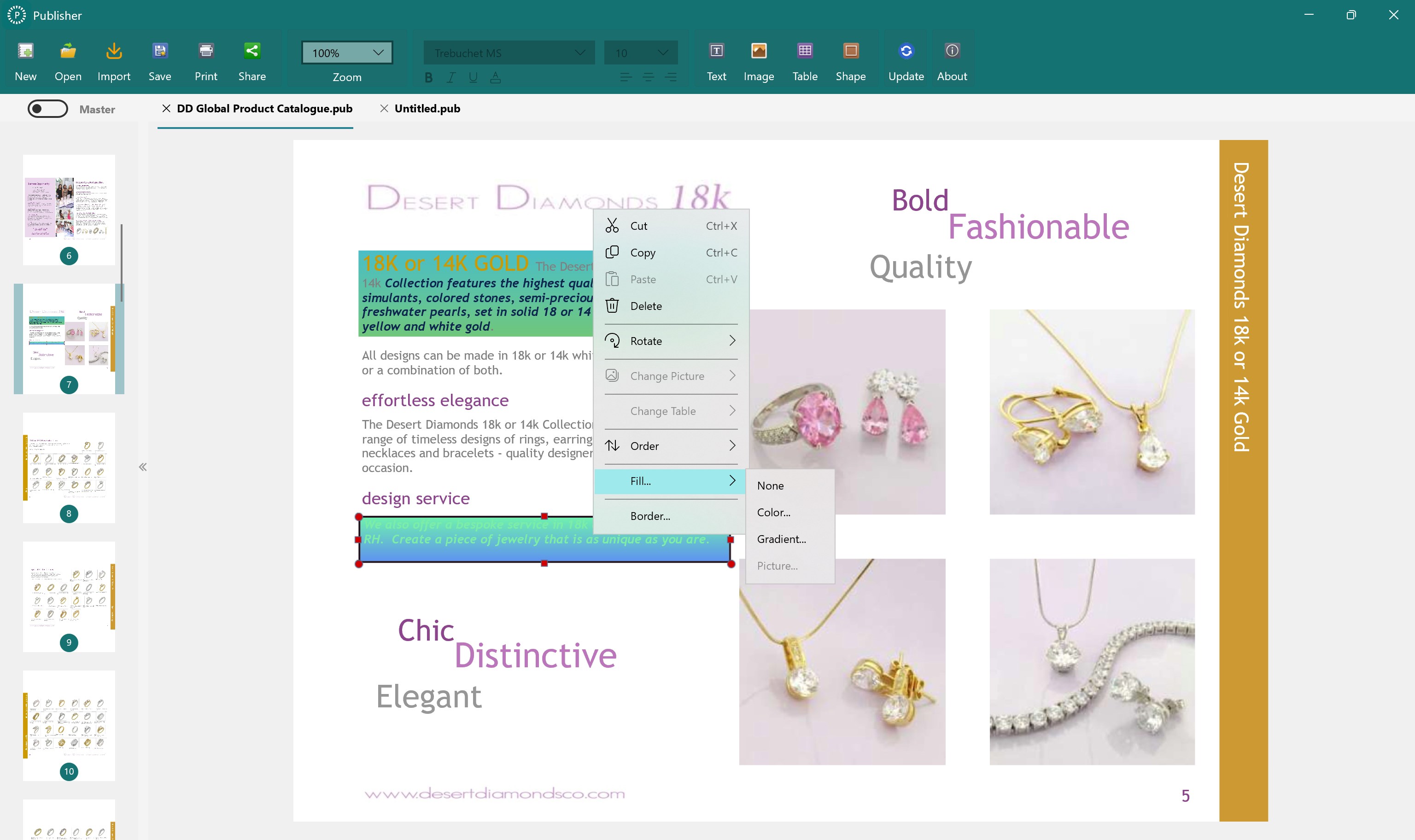 Publisher: for MS Publisher