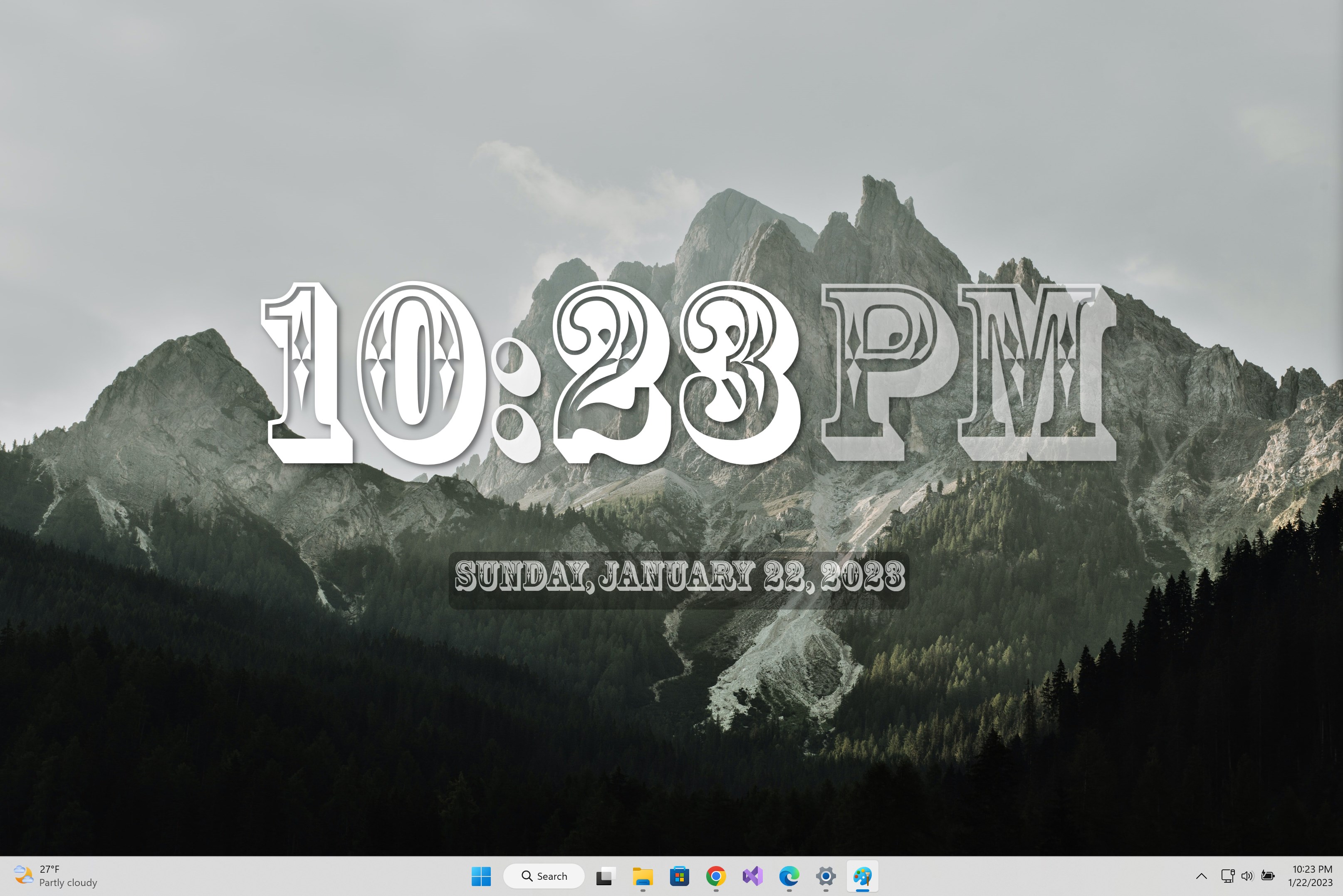 Desk Clock Desktop Widget