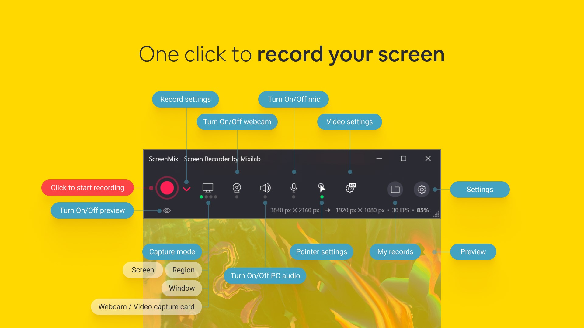 ScreenMix - Screen Recorder by Mixilab