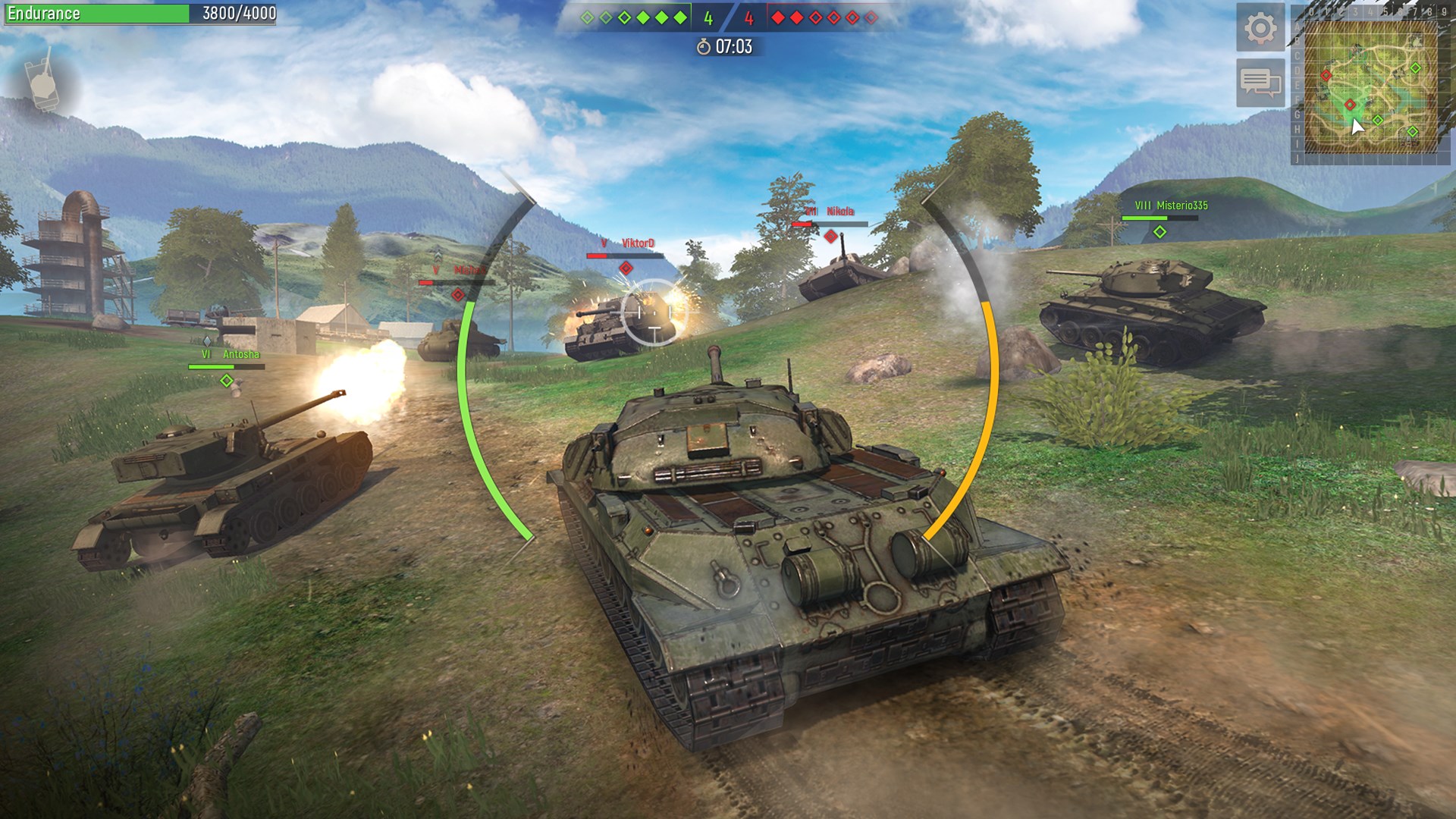 Battle Tanks — Online WW2 PvP Tank Shooter Game