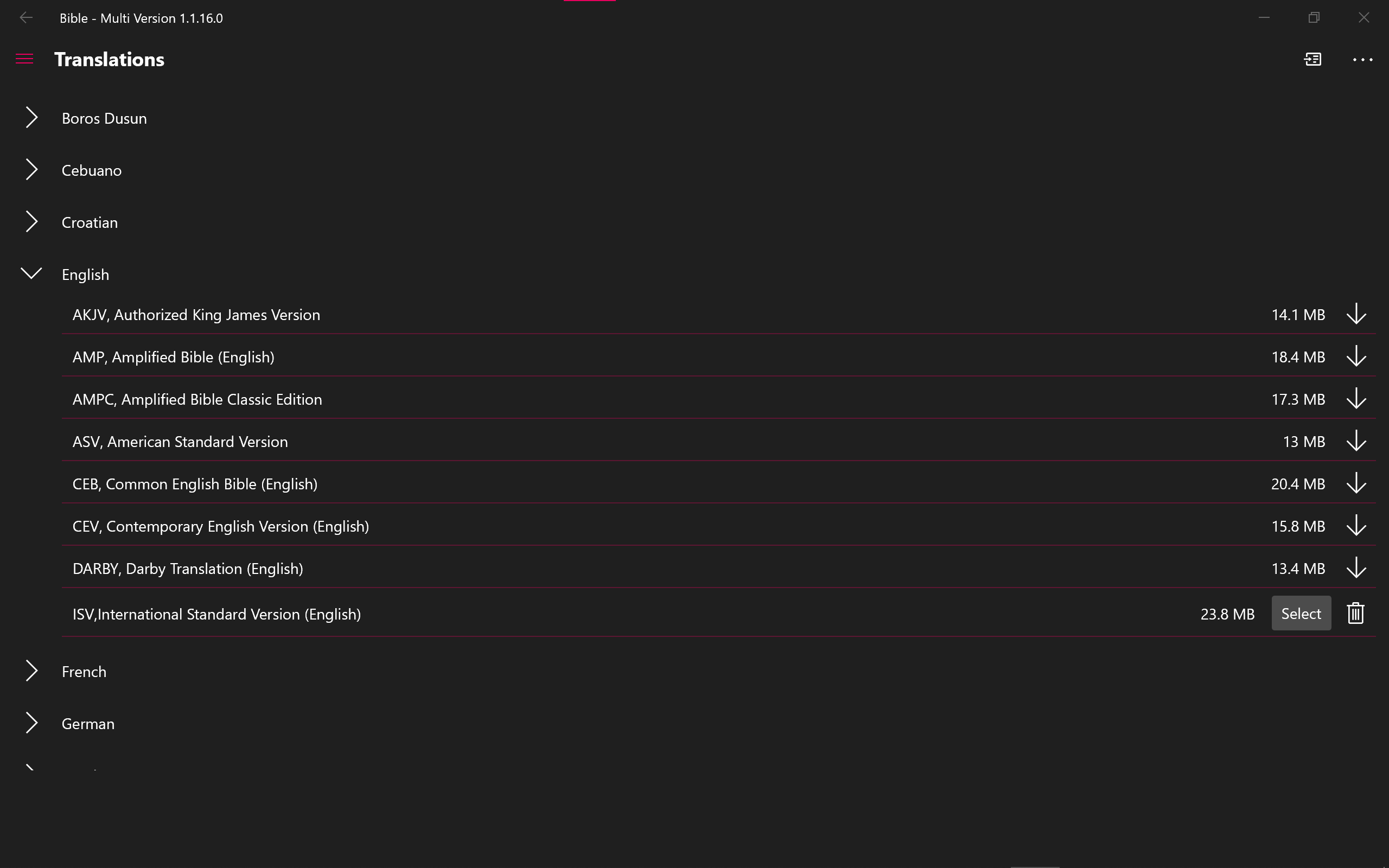 Bible - Multi Version