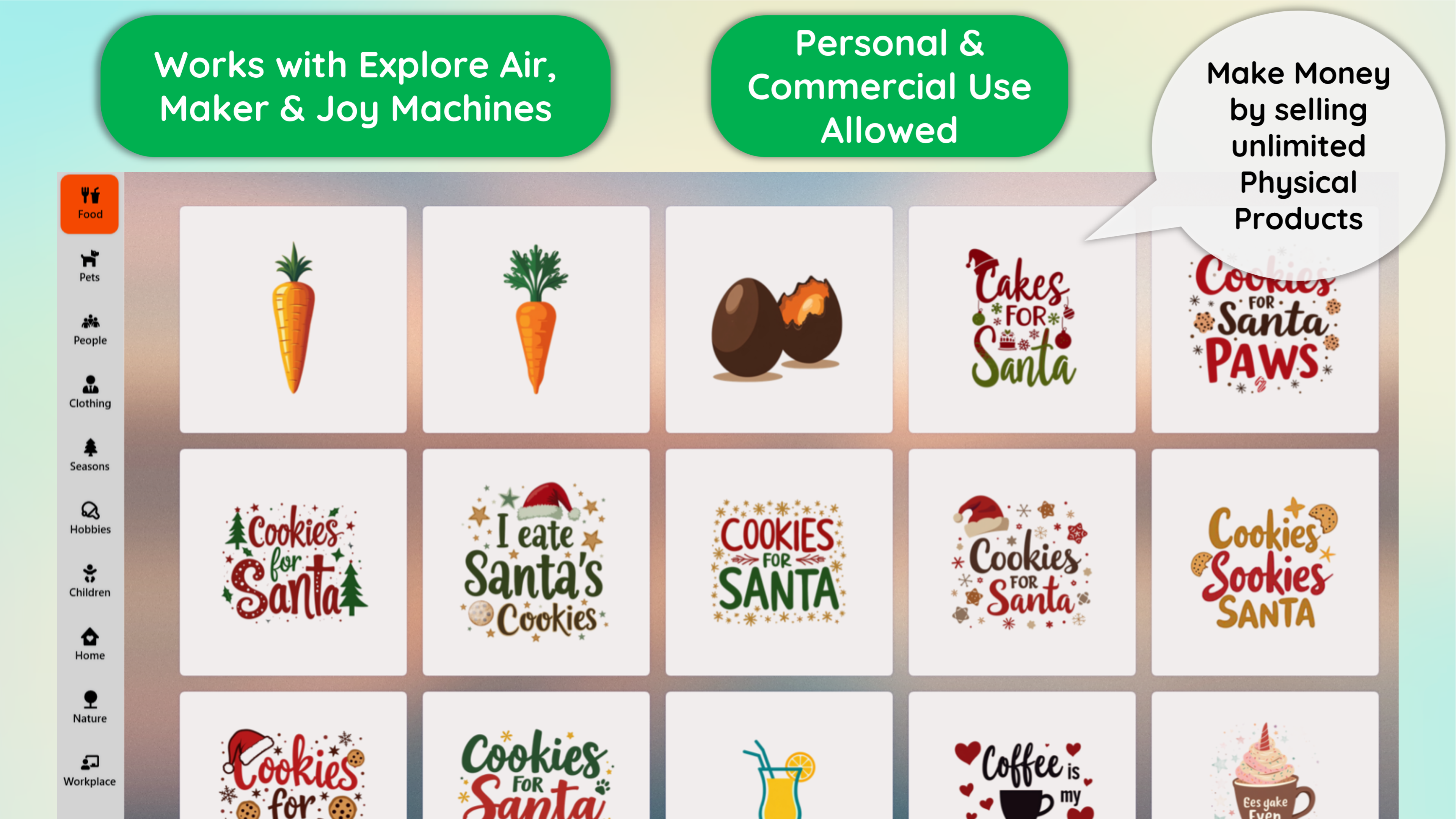 Designs Space PRO : Maker, Explore illustrations