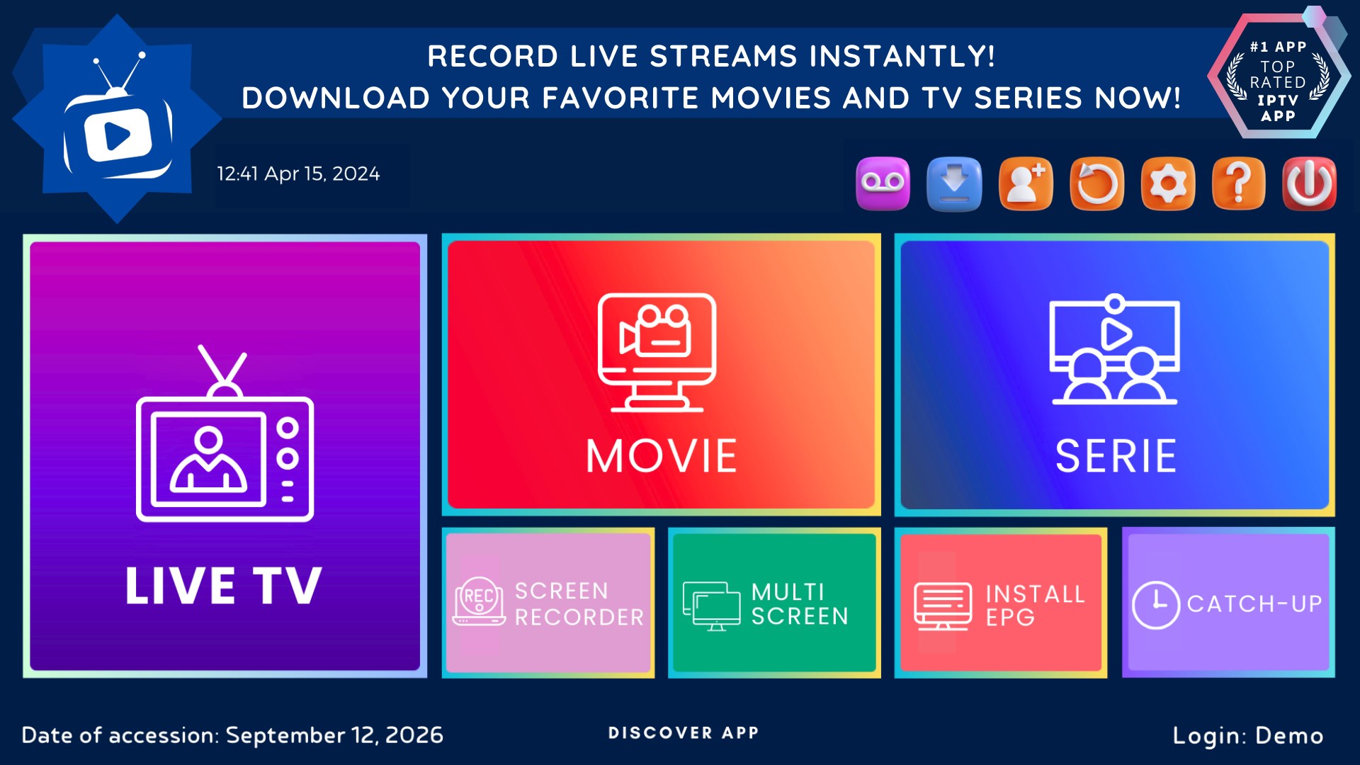 IPTV Smarter Pro: Live TV